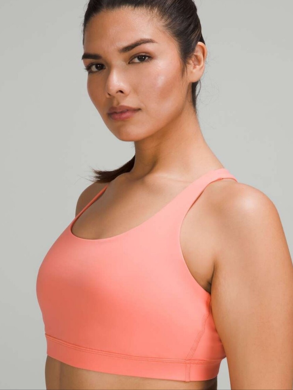 NWOT Lululemon Energy Bra Sunny Coral size 10 Medium Support B-D Cups